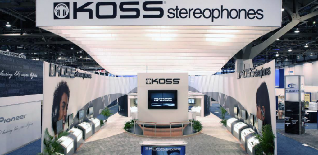 Trade Show Exhibit Koss Stereophones built by Lab Exhibits