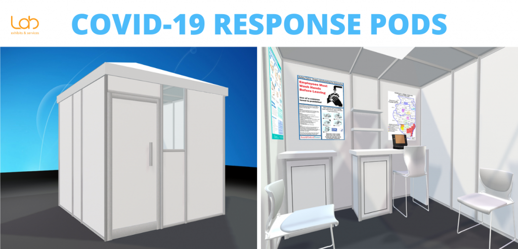 Lab exhibits & services Covid-19 Response Pods